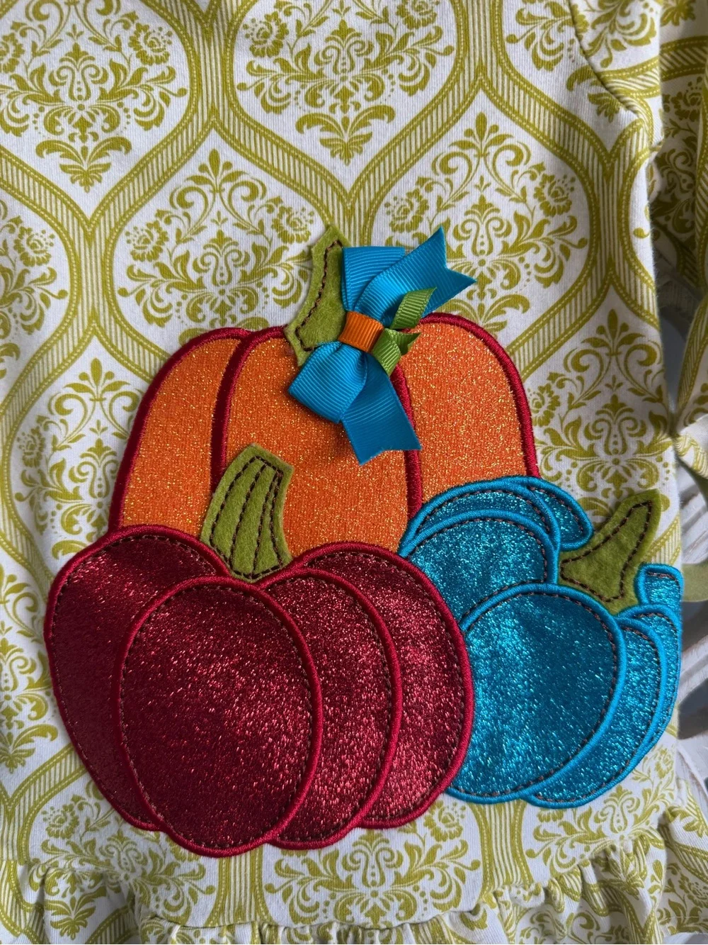 Emily Rose Pumpkin Fall Outfit 2 Piece Set Girls 18M